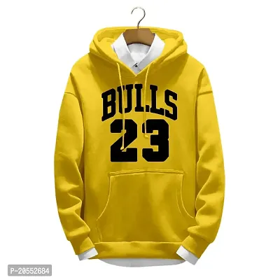 Fionaa Trendzz Bulls 23 Printed Full Sleeve Soft Winter Wear Hoodie for Men (Shirt Not Included)-thumb0