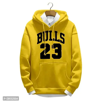 Fionaa Trendzz Bulls 23 Printed Full Sleeve Soft Winter Wear Hoodie for Men (Shirt Not Included)