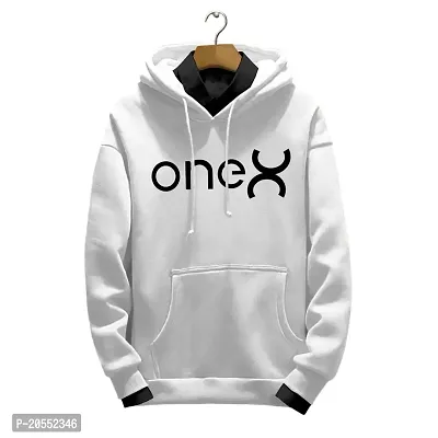 ONE X Soft Comfortable Printed Full Sleeve Winter Wear Hoodie for Men ( Shirt Not Included )