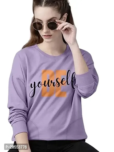 ONE X Soft Winter Wear Printed Sweatshirt for Women