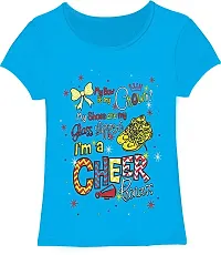Stylish Fancy Multicoloured Cotton Blend Printed T-Shirts Combo For Kids Girls Pack Of 5-thumb3