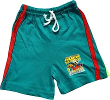Stylish Fancy Multicoloured Cotton Blend Printed Regular Shorts For Kids Boys Pack Of 4-thumb3