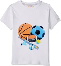 Stylish Fancy Multicoloured Cotton Blend Printed T-Shirts Combo For Kids Boys  Girls Pack Of 5-thumb2