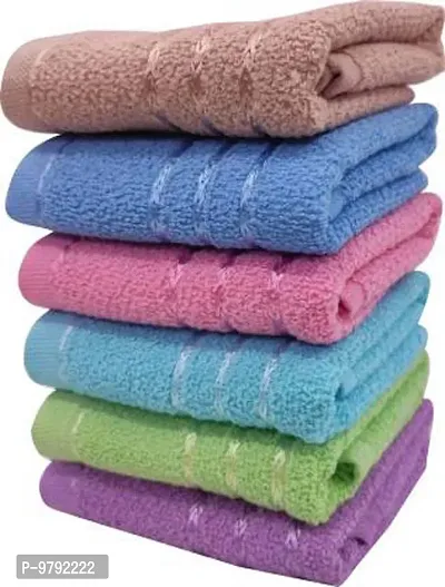Stylish Fancy Designer Cotton Towel Set Pack Of 6