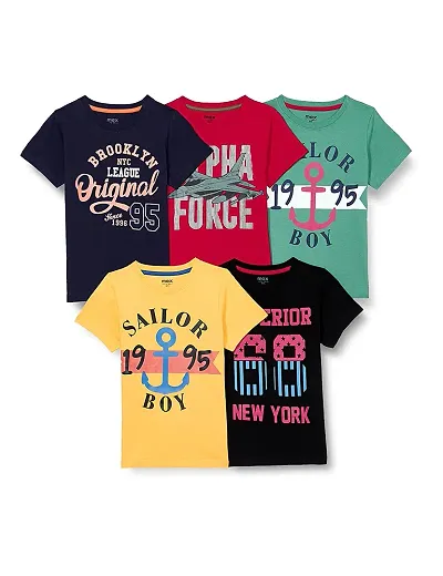 Stylish Fancy Printed T-Shirts Combo Packs For Kids