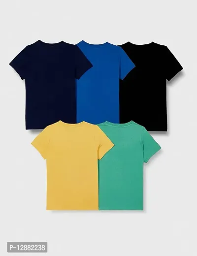 Stylish Multicoloured Cotton  Tees For Boys Pack Of 5-thumb2