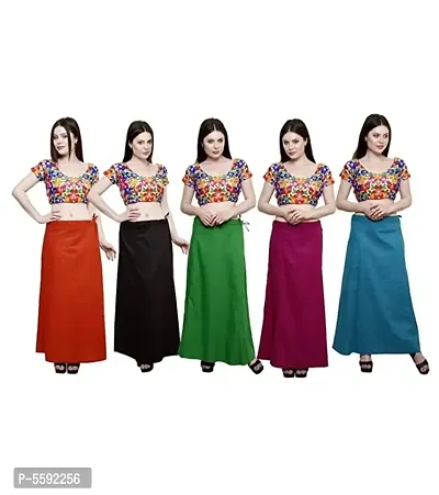 Multicoloured Cotton Petticoats For Women