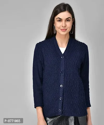 Classic Wool Solid Sweaters for Women-thumb0