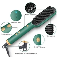 Hair Straightener, Hair Straightener Comb for Women  Men, Hair Styler, Straightener Machine Brush/PTC Heating Electric Straightener with 5 Temperature (Comb)-thumb2