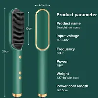 Hair Straightener, Hair Straightener Comb for Women  Men, Hair Styler, Straightener Machine Brush/PTC Heating Electric Straightener with 5 Temperature (Comb) Brand: OM CLAER-thumb2