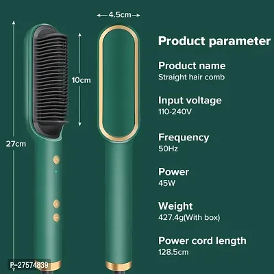 Hair Straightener, Hair Straightener Comb for Women  Men, Hair Styler, Straightener Machine Brush/PTC Heating Electric Straightener with 5 Temperature (Comb) Brand: OM CLAER-thumb3
