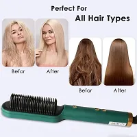 Hair Straightener, Hair Straightener Comb for Women  Men, Hair Styler, Straightener Machine Brush/PTC Heating Electric Straightener with 5 Temperature (Comb) Brand: OM CLAER-thumb1