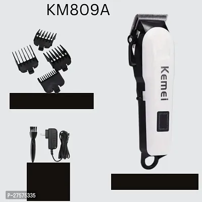 KM-809A White  Black Rechargeable Professional Electric Hair Clipper and Hair Trimmer, 120-Minute Run Time for The Razor-thumb0