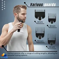 KM-809A White  Black Rechargeable Professional Electric Hair Clipper and Hair Trimmer, 120-Minute Run Time for The Razor-thumb1