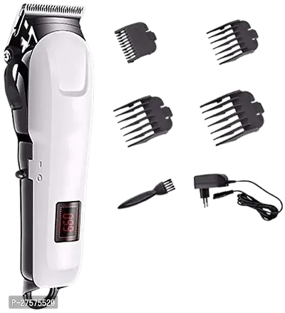 KM-809A White  Black Rechargeable Professional Electric Hair Clipper and Hair Trimmer, 120-Minute Run Time for The Razor-thumb0