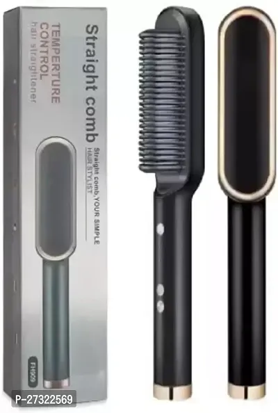 Hair Straightener Ceramic Heater Hair Brush, Effort less, Styling and Silky Smooth Hair accessories best Tool-thumb0