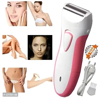 Electric Hair Trimmer KM-3018 Rechargeable Cordless Smart Beard Trimmer Zero Machine (Pink  white)-thumb2