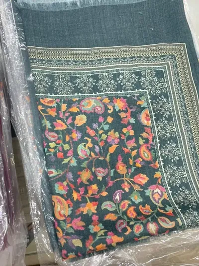 Kalamkari Print Pure Wool Shawl