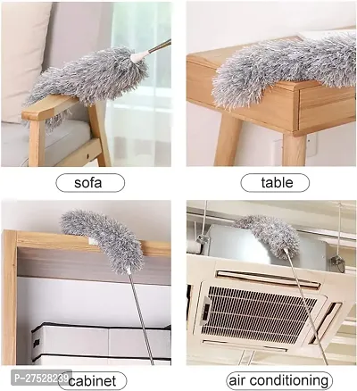 Microfiber Feather Duster Bendable  Extendable Fan Cleaning Duster Dust Mop Microfibre Wet and Dry Brush-thumb4