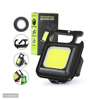 Portable COB Rechargeable Keychain Light Work Lamp Torch#(pack of 1)