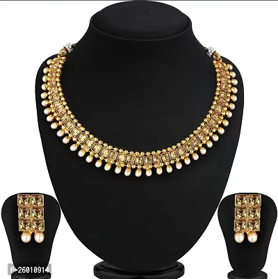 Stylish Copper Gold Plated Gold Jewellery Set For Women-thumb3