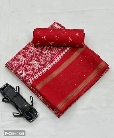 Stylish Cotton Silk Saree with Blouse piece-thumb0