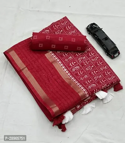 Stylish Cotton Silk Saree with Blouse piece