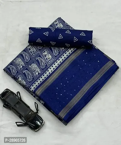 Stylish Cotton Silk Saree with Blouse piece
