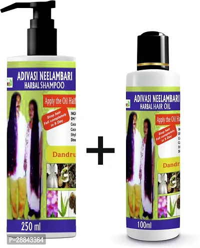 Classic Adivasi Trust Me Shampoo 250Ml + Hair Oil 100Ml Hair Oil (350 Ml) Pack Of 2-thumb0