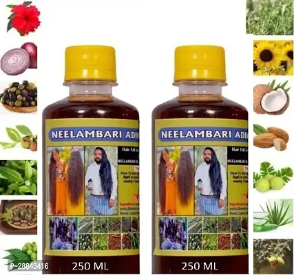 Classic Adivasi Pack Of 2 Neelambari Herbal Hair Oil (500 Ml) Pack Of 2-thumb0