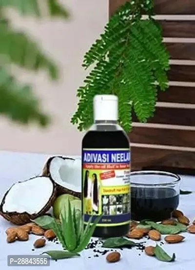 Classic Adivasi Neelgiri Organic 100 % Pure and Naturals Herbal Hair Oil (250 Ml) Pack Of 1-thumb0