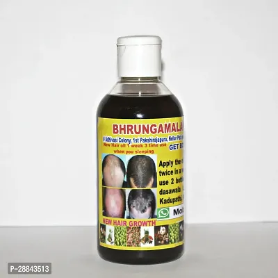 Classic Adivasi Brungamalaka Herbal Hair Oil - 100% Natural / Organic Hair Growth Oil For Men And Womens Hair Oil (250 Ml) Pack Of 1-thumb0