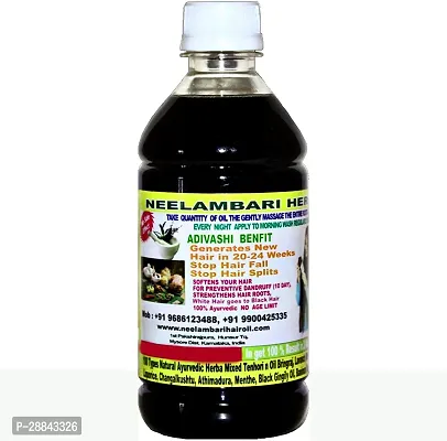 Classic Adivasi Neelambari Regrowth and Hair Fall Control Hair Oil (501 Ml) Pack Of 1-thumb0