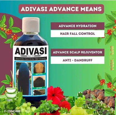 Classic Adivasi Ayurvedic Hair Oil For Helps To Growth Of Long Hair Hair Oil (250 Ml) Pack Of 1-thumb0