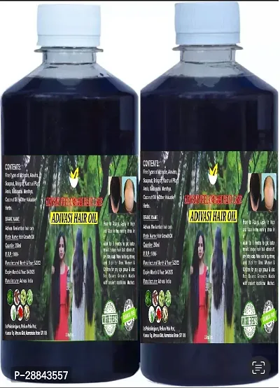 Classic Adivasi Hair Oil Pack Of 2 Hair Oil (500 Ml) Pack Of 2-thumb0