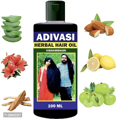 Classic Adivasi Kasturi Herbal Oil For Hair Fall Control And Baldness Hair Oil (100 Ml) Pack Of 1-thumb0