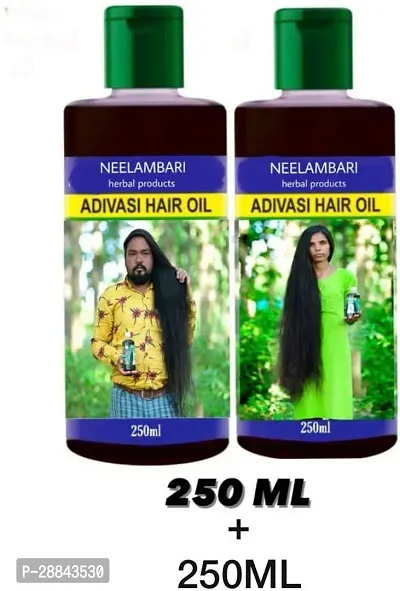 Classic Adivasi Neelambari Medicine Ayurvedic Herbal Anti Hair Fall/Hair Growrh Hair Oil (500 Ml) Pack Of 2-thumb0