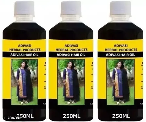 Classic Adivasi Neem Hair Growth Oil 250Ml (Pack Of 3) Hair Oil (750 Ml) Pack Of 3-thumb0