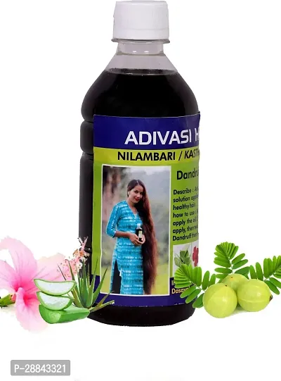 Classic Adivasi Herbal Hair Oil (500 Ml) Pack Of 1-thumb0