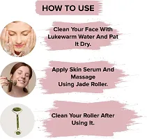 Classic Jade Roller Face Massager With Gua Sha Improves Skin Elasticity Reduce Wrinkles-thumb3