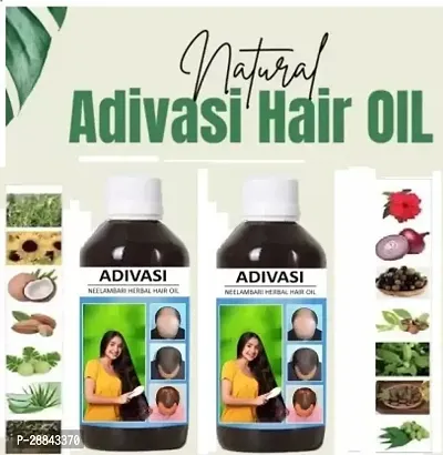 Classic Adivasi Aadivasi Vedic Herbal Hair Strong/Long Hair Oil Hair Oil (500 Ml) Pack Of 2-thumb0