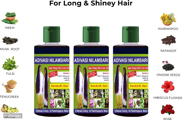 Classic Adivasi Hair Growth Oil R-J Hair Oil (300 Ml) Pack Of 3-thumb0