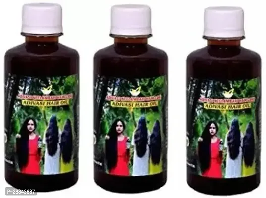 Classic Adivasi Medicine All Type Of Hair Problem Herbal Growth Hair Oil (600Ml) Pack Of 3-thumb0