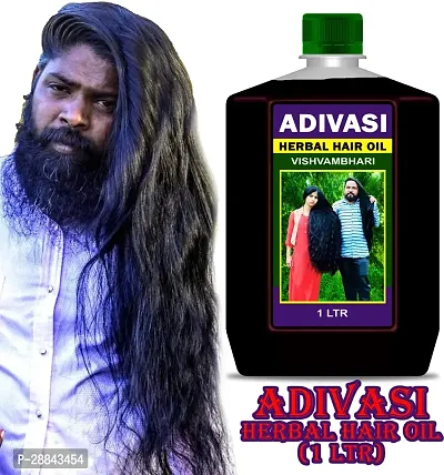 Classic Adivasi Herbal Premium Quality Hair Oil For Hair Regrowth - Hair Fall Control Hair Oil (1 L) Pack Of 1