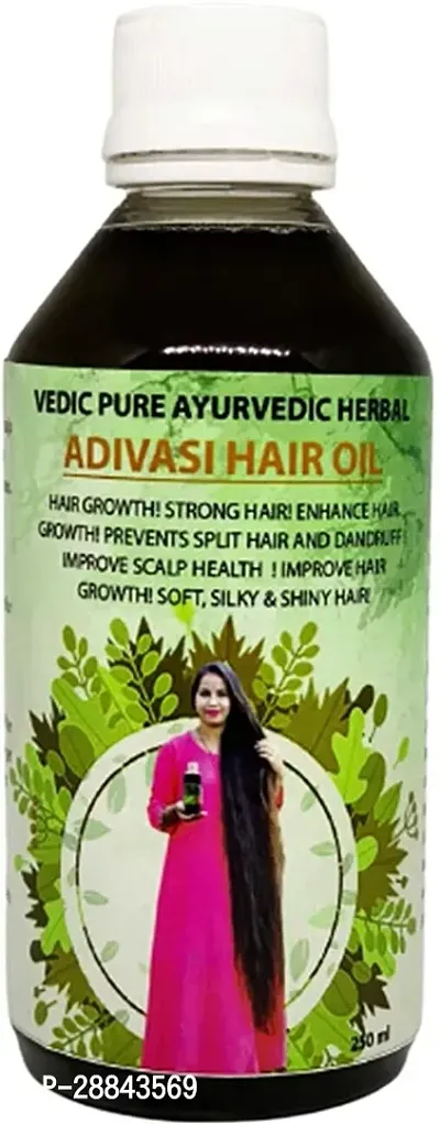 Classic Adivasi Vedic Pure Ayurvedic Herbal Hair Oil (250 Ml) Pack Of 1-thumb0