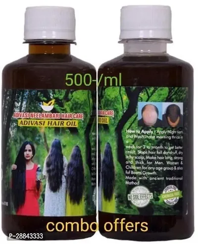 Classic Adivasi Hair Oil 500Ml -3L Hair Oil (500 Ml) Pack Of 2-thumb0