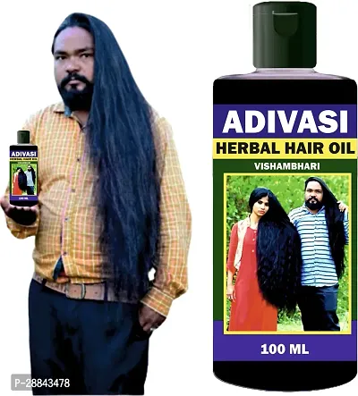 Classic Adivasi Vedic Pure Ayurvedic Herbal Hair Oil (100 Ml) Pack Of 1-thumb0