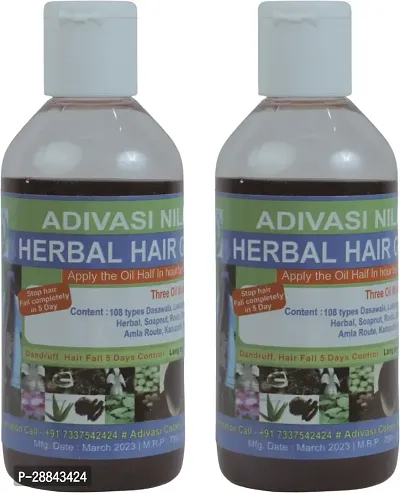 Classic Adivasi Herbal Hair Care Reduces Hair Fall And Grows New Hair Oil G Hair Oil (500 Ml) Pack Of 2-thumb0