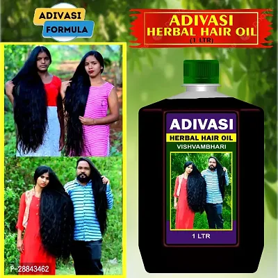 Classic Adivasi Neelgiri Herbal Hair Growth Oil Hair Oil (1 L) Pack Of 1-thumb0