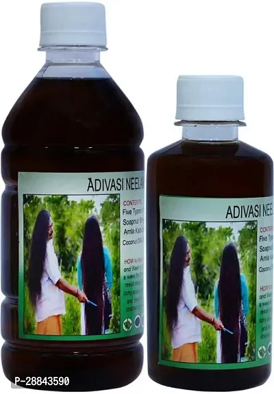 Classic Adivasi Neelambari Medicine For All Type Hair Problems Solution Hair Oil (750 Ml) Pack Of 2-thumb0